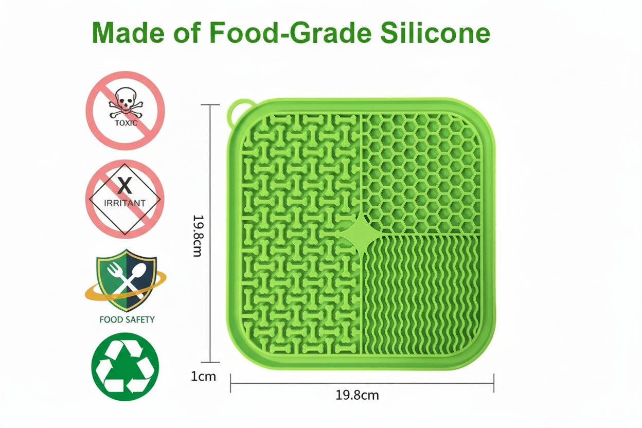 Zenpelo Calming Lick Mat for Dogs — Free Spatula Included