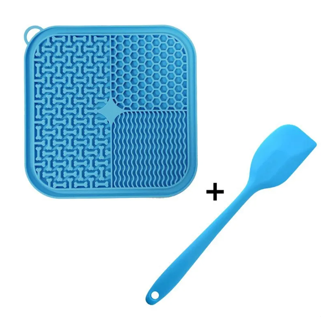 Zenpelo Calming Lick Mat for Dogs — Free Spatula Included